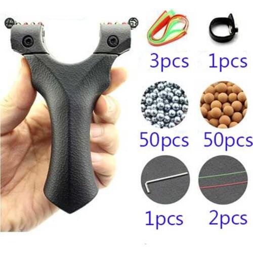 New powerful slingshot flat rubber band optical fiber aiming point outdoor special catapult precision hunting sports slingshot