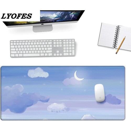 Cloud Mouse pad cartoon hand painted little girl super large game mouse pad computer keyboard anti slip table pad desk mats
