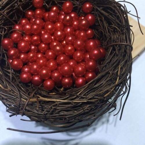 Wholesale Loose True red pearls, Beautiful Christmas Reds&Greens 10pcs/lot FP020