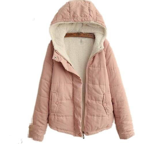 ZG1296 2020 Autumn winter new women fashion pure color thickened short section cotton-padded clothes coat cheap wholesal