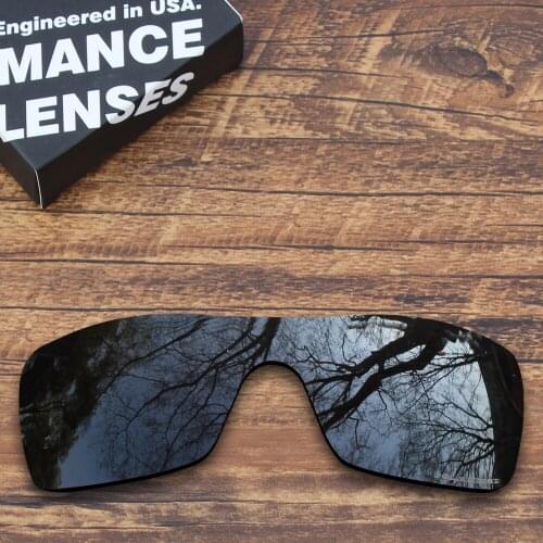 ToughAsNails Resist Seawater Corrosion Polarized Replacement Lenses for Oakley Batwolf Sunglasses Black Color (Lens Only)
