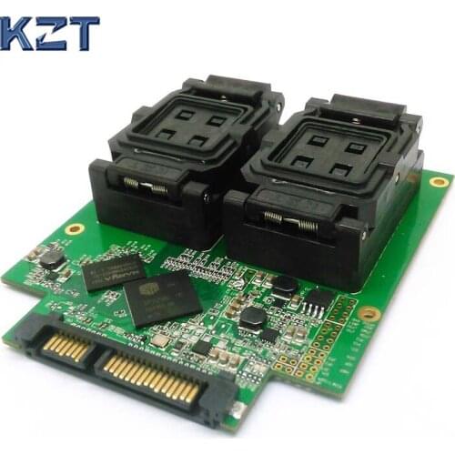 BGA316 to DIP48 clamshell test adapter with solution of SM2256K main controller for test SSD chips open Card