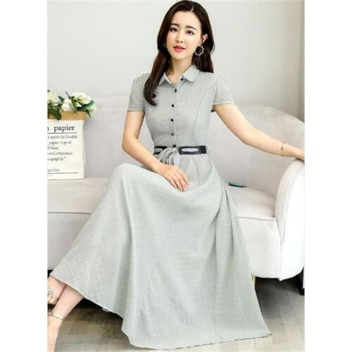 Chiffon dress 2020 Korean summer dress new popular womens fashion high-end temperament fairy long dress