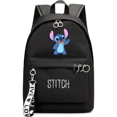 Disney Lilo & Stitch Stitch School Bag Backpack Student Boy Girl School Bag Outdoor Travel Backpack Sports Bag Children Backpack