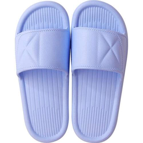 New Women Slippers Summer Floor Skid Proof Home Slippers Soft Indoor Couple Family Solid Flat Bathroom Bath Sandal Slippers