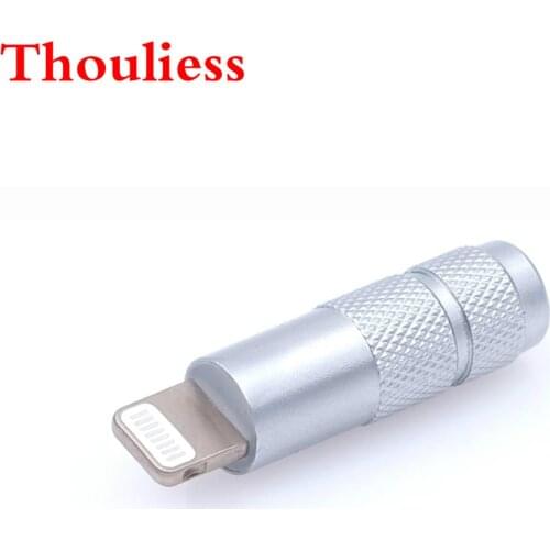 Thouliess one pcs HiFi DAC Decoder Chip Adapter for iphone lightning Male to 3.5mm Female Connector Jack for Earphone Amplifier