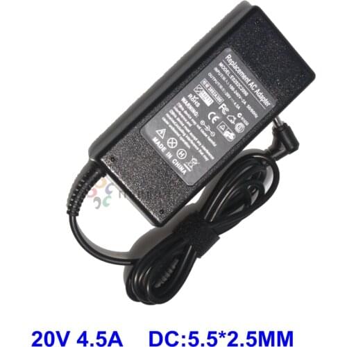 20v 4.5a Laptop Adapter Charger For Lenovo z500 G480 Y410P G485 G560 G500 G570 G575 G580 G585 G780 90W Battery Power Supply