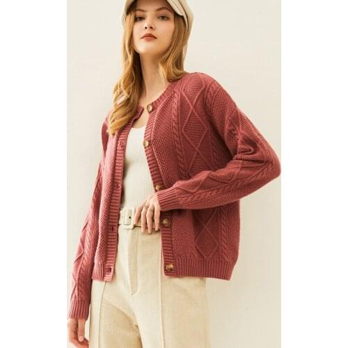 Adishree 2020 Cardigans for woman 100% cashmere sweaters knitted jumper High Quality Female knitwear O-neck cool comfortable