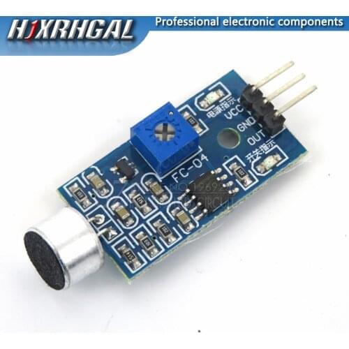 10pcs 3pin Voice Sound Detection Sensor Module Intelligent Smart Vehicle Robot Helicopter Airplane Aeroplane Car for arduino DIY