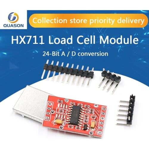 10PCS HX711 Dual-channel 24-bit A/D Conversion Weighing Sensor Module with Metal Shied