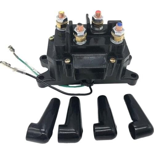 12VDC 250A Solenoid Relay Contactor Winch Rocker Switch Thumb Fits For ATV UTV