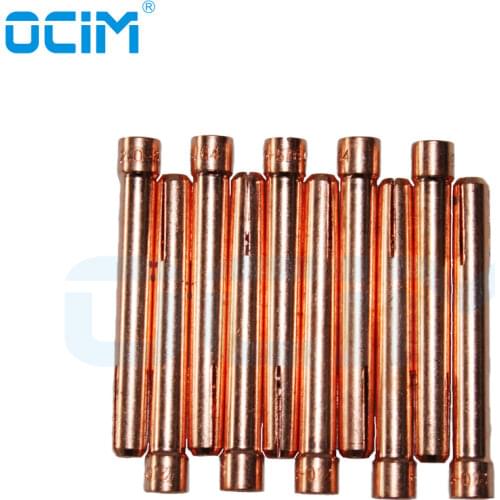 20PCS 10N 1.0-3.2MM Tig Collets 50MM Long for SR WP 17 18 26 Welding Torch