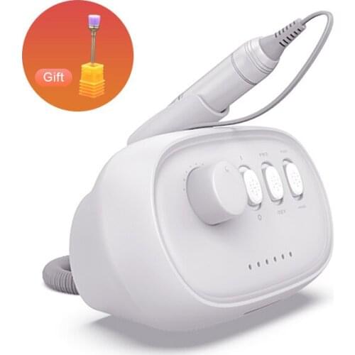 35000RPM 35W Manicure Machine Electric Nail File White Electric Manicure Set Professional Drill Accessory Nail Drill Bits