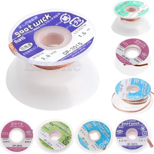 5 ft 1.5mm-3.5mm Desoldering esoldering Braid Solder Remover Wick Cable Wire CP-1515/CP-3515/ CP-3015/CP-2515/CP-2015