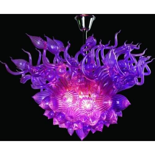Free Shipping Modern Flower Chandelier Hand Blown Murano Glass Pendant Lamp