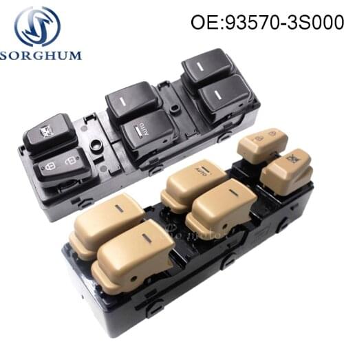 Black / Beige Power Window Switch 93570-3S000 For Hyundai Sonata 2011-2014