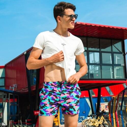 Mens beach board sexy camouflage shorts 2021 new summer men swimming pool party shorts gym sports shorts men swimwear sunga