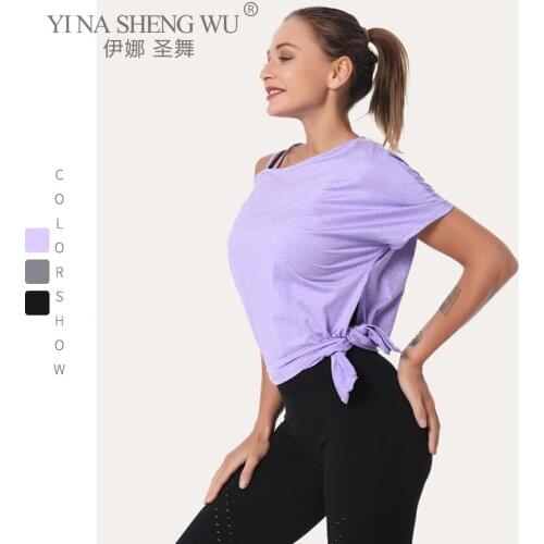 T-shirt for Fitness Women Sports Yoga Shirt Quick Dry Fit Yoga Sport Top Woman Sports Wear for Women Gym Jogging Sportswear New