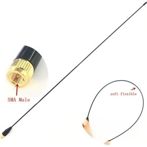 Flexible thin soft long UV Dual Band SMA Male antenna for Yaesu Vertex Linton Wouxun UV8D UV9D UV6D PX2R/A6 etc walkie talkie