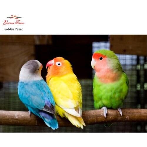 Golden Panno,DIY DMC 11CT 14CT completely Cross stitch animal birds,Christmas gift,embroidery needlework wall decoration 09