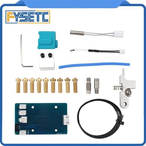 Hot End PCB Adapter Board Cable Nozzle titan extruder Silicone Throat Handle Thermistor pipe Heat Block Kit for Sidewinder X1