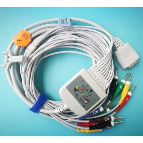 Nihon Kohden ECG cable ECG lead wire for Nihon Kohden ECG-6511/6551/6151/8110P Magpie XD7100