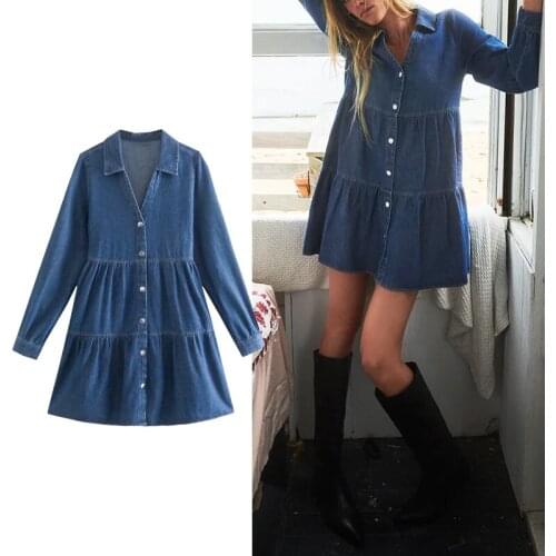 Klkxmyt Fashion Denim Dresses