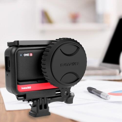 Lens Cover Protective Cap For Insta360 ONE R 1-Inch Lens Protection Cap Silicone Lens Cap Camera Equipment And Accessories