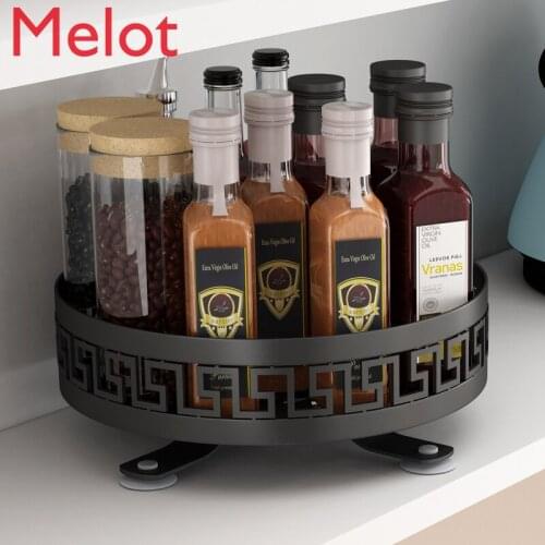Stainless Steel Kitchen Supplies Multi-Functional Rotary Rack Seasoning Rack Storage Fantastic Storage Box