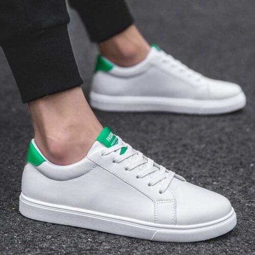 Men Shoes 2021 New Boy Student Little White Shoes Fashion Comfy Breathable Male Casual Gym Shoes Summer Mens PU Running Shoes
