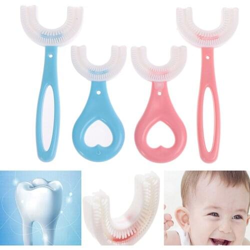 2021 New Baby toothbrush childrens teeth oral care cleaning brush convenient and simple silicone baby toothbrush