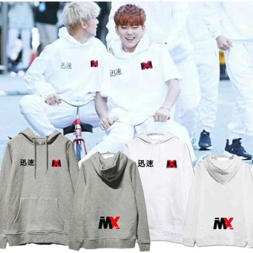 New Korean Fashion Kpop Clothes MONSTA X Shownu K-pop Hoodie Sweatshirts Women Long Sleeve Harajuku Streetwear Hoody Hiphop Tops