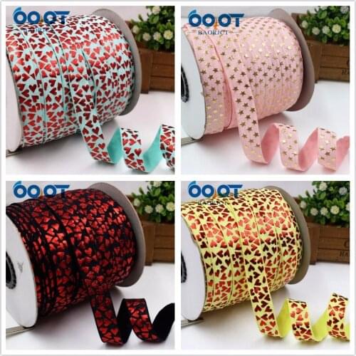 OOOT BAORJCT,177192, 5/8'' 16MM Bronzing elasticity Ribbon , 10 yards DIY handmade hair accessories Material , free shipping