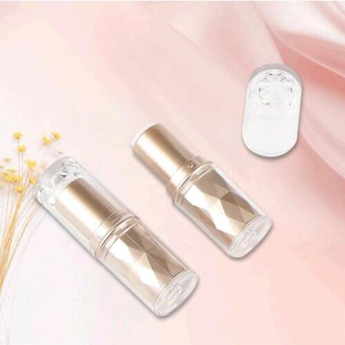Wholesale 12.1mm Lipstick Tubes Lip Stick Containers Lipgloss Bottles Clear Gold Lipstick Bottles Lip Tubes Lip Makeup Container