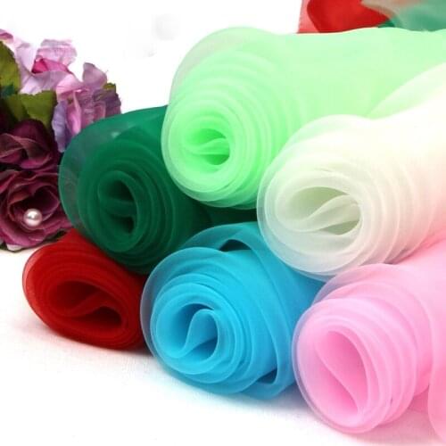 10M Organza Sheer Swag Fabric Wedding Drapes Backdrop Curtain Stand Arch Stair Railing Decoration Photo Booth Background Panel