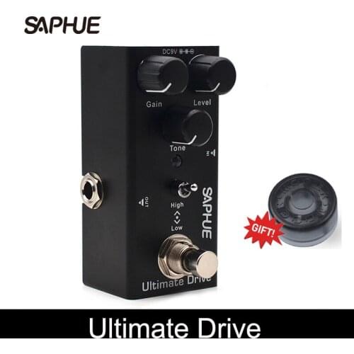 SAPHUE Electric Guitar Distortion Pedal Gain/Level/Tone Knob High/Low Frequency Effect Pedal Mini Single Type DC 9V True Bypass