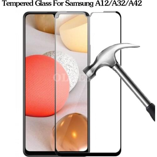 Full Cover Glass Samsun A42 A32 A12 Screen Protector For Samsung Galaxy A42 A32 A12 Glass on Galaxi A 42 A 32 A 12 Safety Film