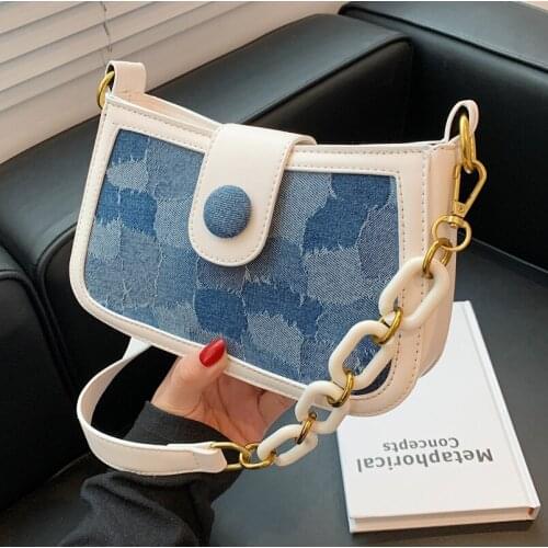 Europe and The United States Popular Niche Bag Female 2021 New Trendy Wild Shoulder Bag Fashion Lady Underarm Bag Baguette Bag