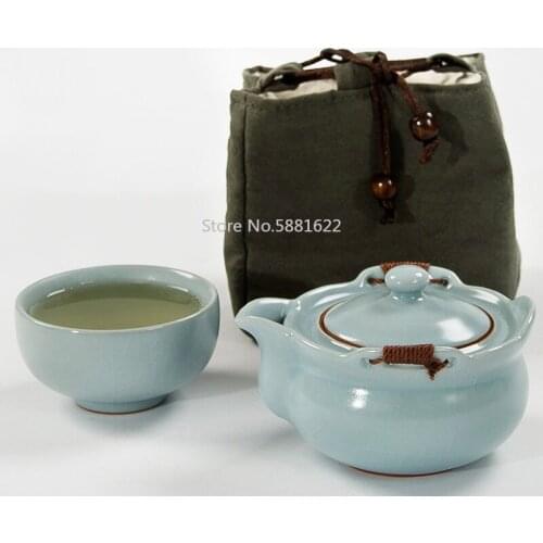 Drinkware Coffee Tea Sets Ceramic Teapot Kettle Teacup Porcelain Portable Travel Tea Set Chinese Kung Fu Tea Set
