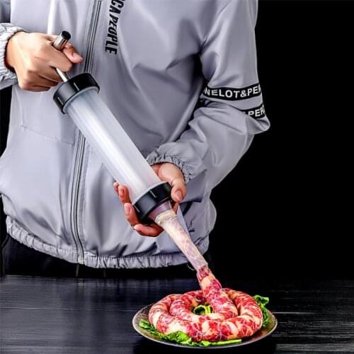 Manual Sausage Meat Fillers Machine For Sausage Meat Stuffer Filler Hand Operated Sausage Machines Food Maker Funnel Nozzle Set