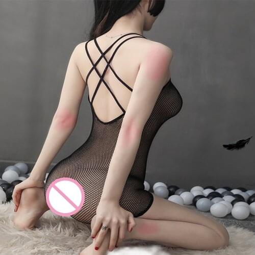 Sexy lingerie Dress Plus Size Open Bra Open Crotch Women Lace Lingerie Hot Transparent Babydoll Blackle Erotic Costumes Bodysuit