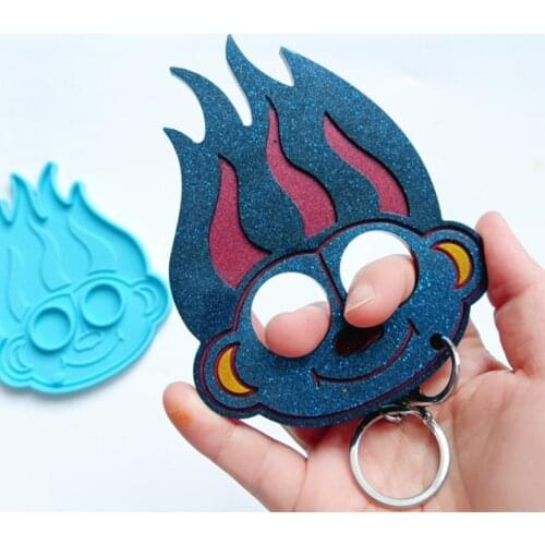 DIY Monkey Keychain Epoxy Resin Mold Jewelry Pendants Necklace Silicone Mould