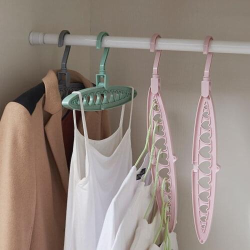 Clothes Standing Hanger For Room Rack Home Organizer Hook Durable PP Heart Pattern Multifunctional Space Saving Tools Wholesale