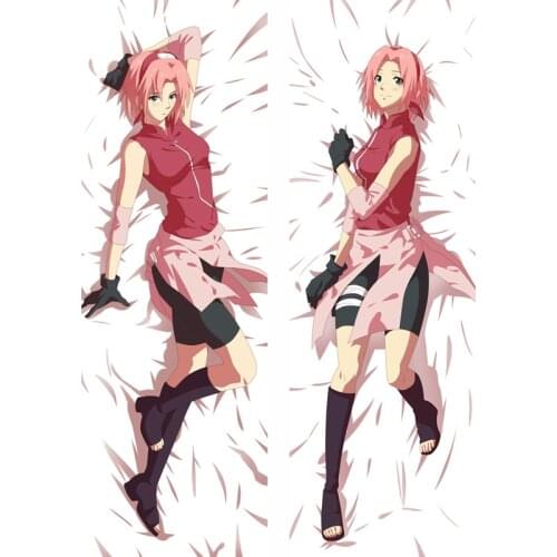 Japan Ninja Anime Dakimakura Haruno Sakura Hugging Body Pillow Cover Cushion Otaku Bedding Cosplay DIY Custom Pillowcase Gifts
