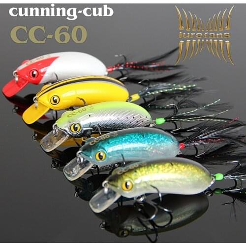 Fishing Lure Hard Bait CC60 Minnow Slowly Sinking Artificial Bait Lures 6CM 9.5g DEPTH 1.5-2.5M Bass Lures 3D Eyes Fishing Lure