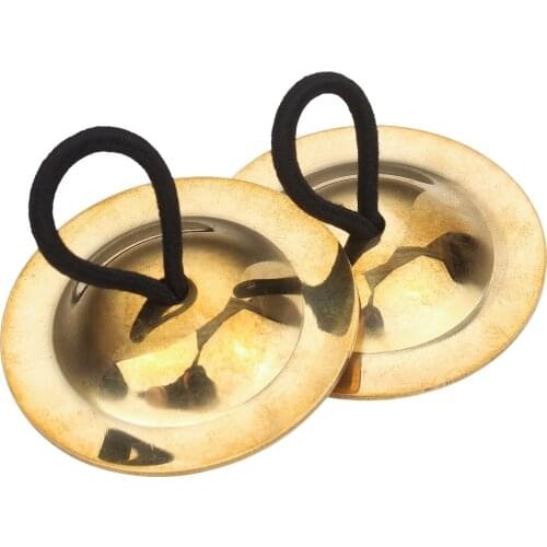 Belly Dancing Gold Finger Cymbals Musical Instrument