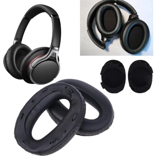 1 Pair Soft Protein Leather Earpads Replacement Ear Pads Ear Cushion for sony MDR-1000X MDR 1000X WH-1000XM2 Headphones