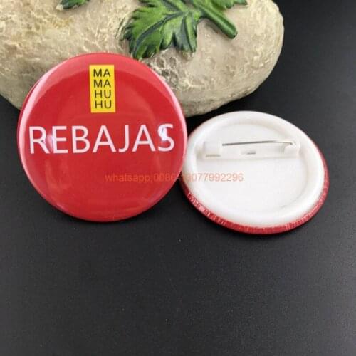20pcs custom tin badge Promotion gifts Round plastic button badges with safe pin free shipping