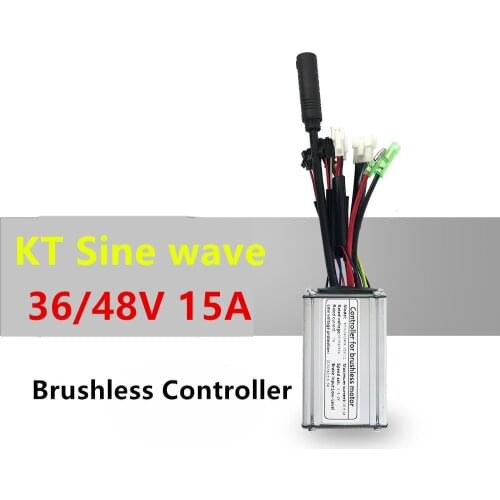 36V/48V 15A KT Sinewave Controller for 36V 48V Brushless Bafang Motor ebike Accessories with Light Wire Remodel ebike