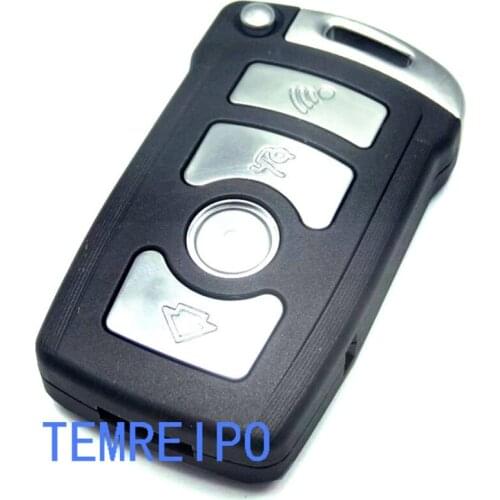 4 Buttons Folding Car Remote Fob Flip Shell Key Case Cover for BMW 7 Series 4 Series key shell